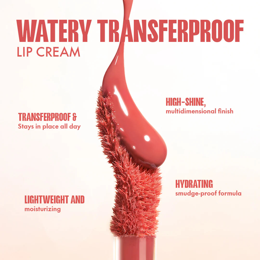 Focallure Watery Transferproof  lip cream-PK01 Berry Nude 4pc Set + 1 Full Size Product Worth 25% Value Free