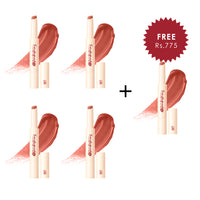 Focallure Watery Lip Balm-NU01 Coconut Sugar 4pc Set + 1 Full Size Product Worth 25% Value Free