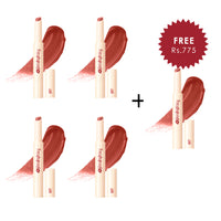 Focallure Watery Lip Balm-NU03 Fig Tart 4pc Set + 1 Full Size Product Worth 25% Value Free