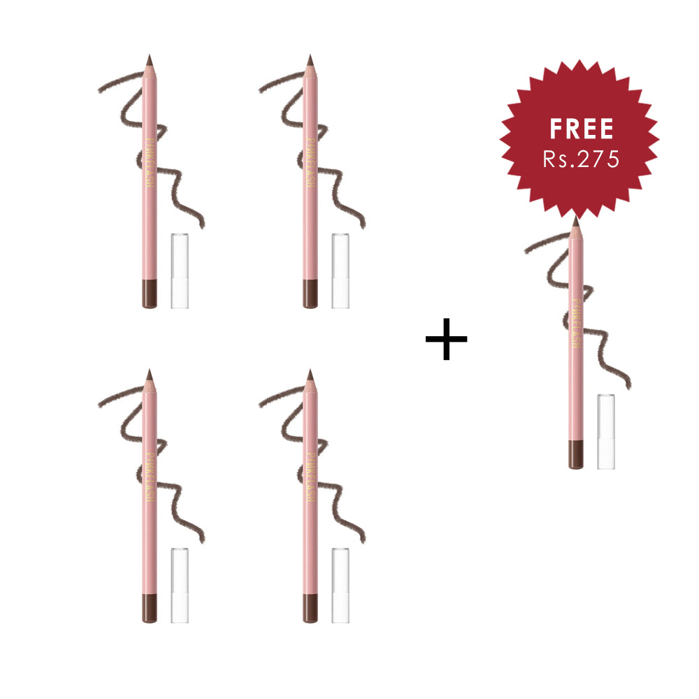 Pinkflash Oh My Emoji Eyebrow Pencil-3# Chocolate Brown 4pc Set + 1 Full Size Product Worth 25% Value Free
