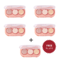 Pinkflash 3 Pan Eyeshadow-#GT01 4pc Set + 1 Full Size Product Worth 25% Value Free