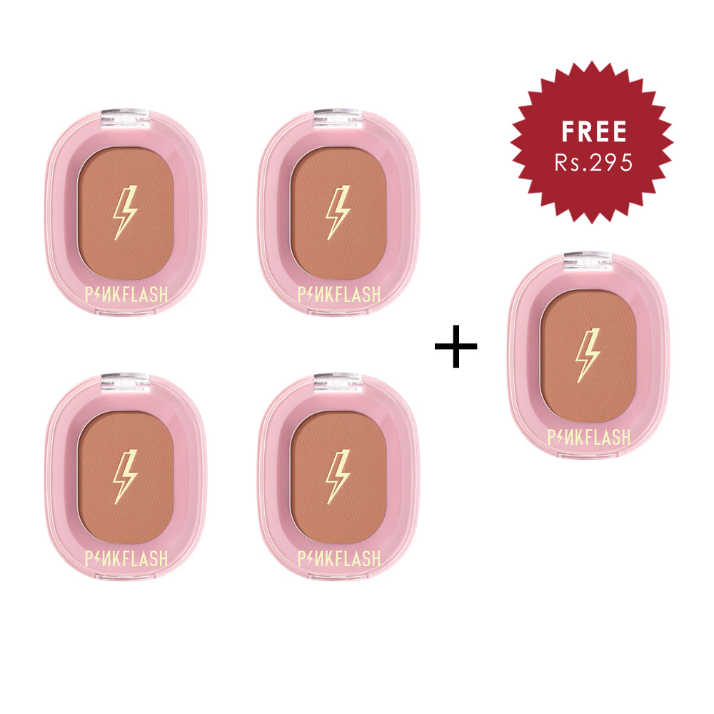 Pinkflash Chic In Cheek-N01# Ripe Fig 4pc Set + 1 Full Size Product Worth 25% Value Free