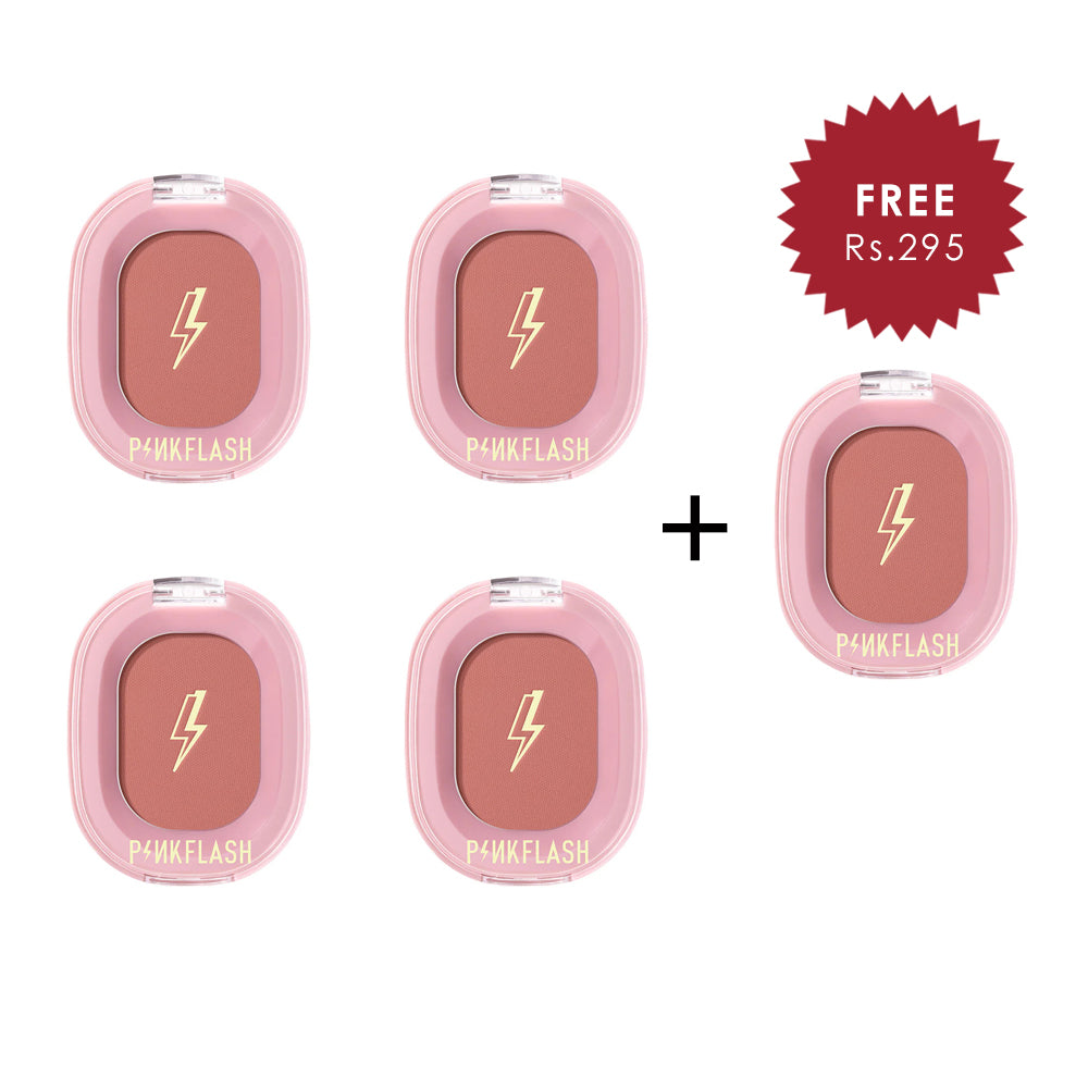 Pinkflash Chic In Cheek-O01# Melon Melon 4pc Set + 1 Full Size Product Worth 25% Value Free