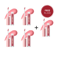 Pinkflash Ever Glossy Moist Lipgloss-G04# Eureka 4pc Set + 1 Full Size Product Worth 25% Value Free
