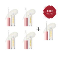 Pinkflash Ever Glossy Moist Lipgloss-S01# Fireflies 4pc Set + 1 Full Size Product Worth 25% Value Free