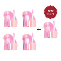 Pinkflash Lasting Lip Tint-HOT PK01 Juicy Peach 4pc Set + 1 Full Size Product Worth 25% Value Free