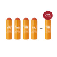 Milani Supercharged Cheek + Lip Multistick  4pc Set + 1 Full Size Product Worth 25% Value Free