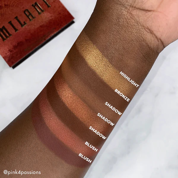 Milani All-Inclusive Eye ,Cheek & Face Palette - Medium to Deep 4pc Set + 1 Full Size Product Worth 25% Value Free