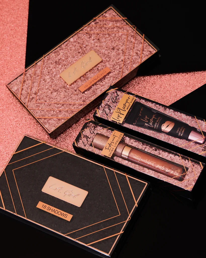 L.A. Girl - 18 Shadows Holi Daze Eyeshadow Palette  4pc Set + 1 Full Size Product Worth 25% Value Free