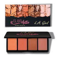 L.A. Girl Fanatic Blush Palette-Island Hottie 4Pc Set + 1 Full Size Product Worth 25% Value Free