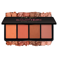 L.A. Girl Fanatic Blush Palette-Island Hottie 4Pc Set + 1 Full Size Product Worth 25% Value Free