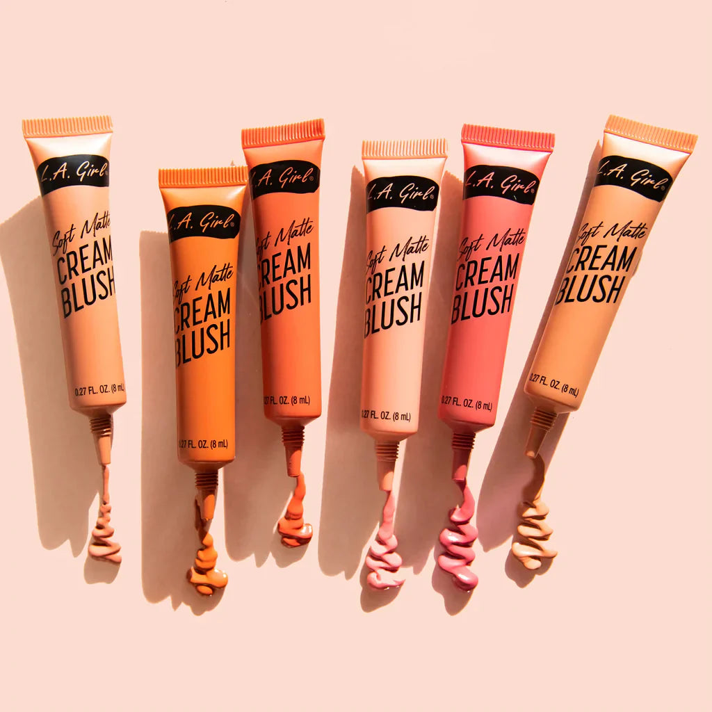 L.A Girl Soft Matte Cream Blush - Grace 4pc Set + 1 Full Size Product Worth 25% Value Free