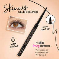 L.A Girl Skiny Gel Liner - Silky Black 4pc Set + 1 Full Size Product Worth 25% Value Free