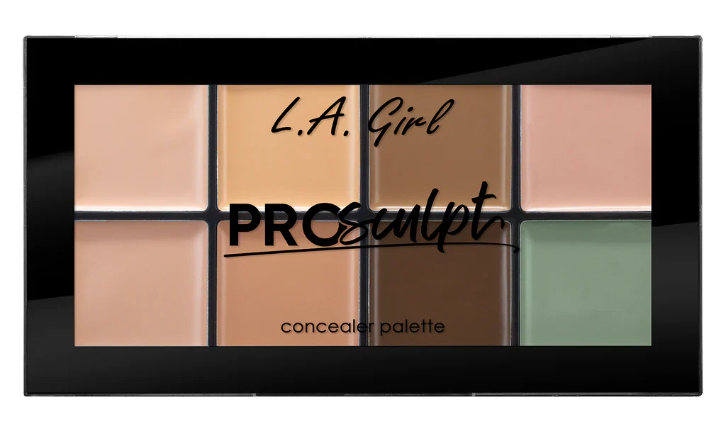 L.A. Girl Pro Sculpt Concealer Palette Light 4pc Set + 1 Full Size Product Worth 25% Value Free
