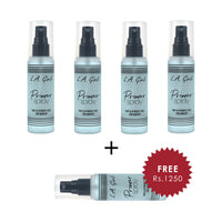 L.A. Girl Primer Spray 4pc Set + 1 Full Size Product Worth 25% Value Free