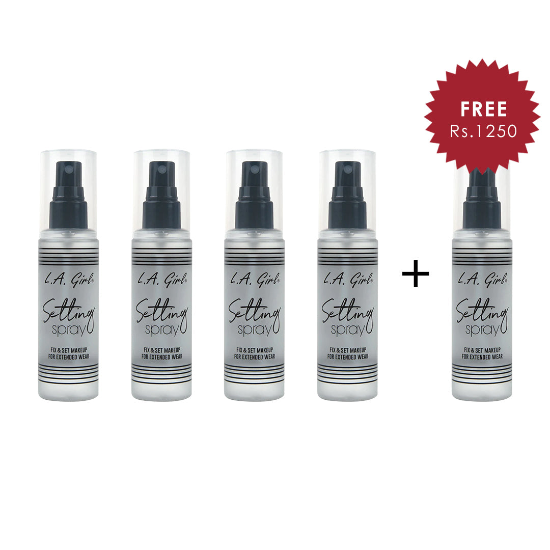 L.A Girl Setting Spray 4pc Set + 1 Full Size Product Worth 25% Value Free