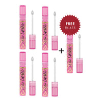 L.A Girl Lip Oil - Sheer Strawberry 4pc Set + 1 Full Size Product Worth 25% Value Free