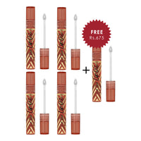 L.A Girl Lip Oil - Shimmer Coconut 4pc Set + 1 Full Size Product Worth 25% Value Free