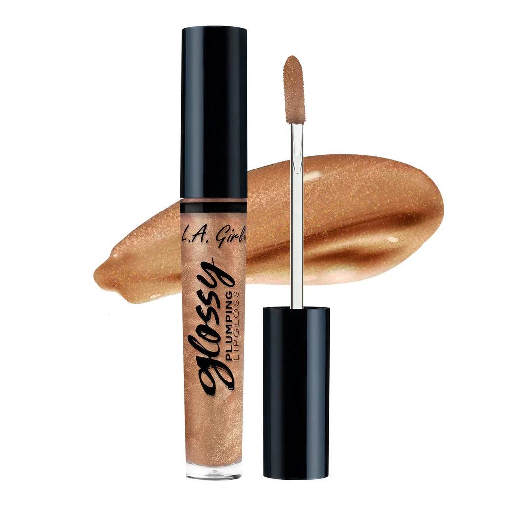 L.A. Girl  Glossy Plumping Lipgloss-Fancy 4Pc Set + 1 Full Size Product Worth 25% Value Free