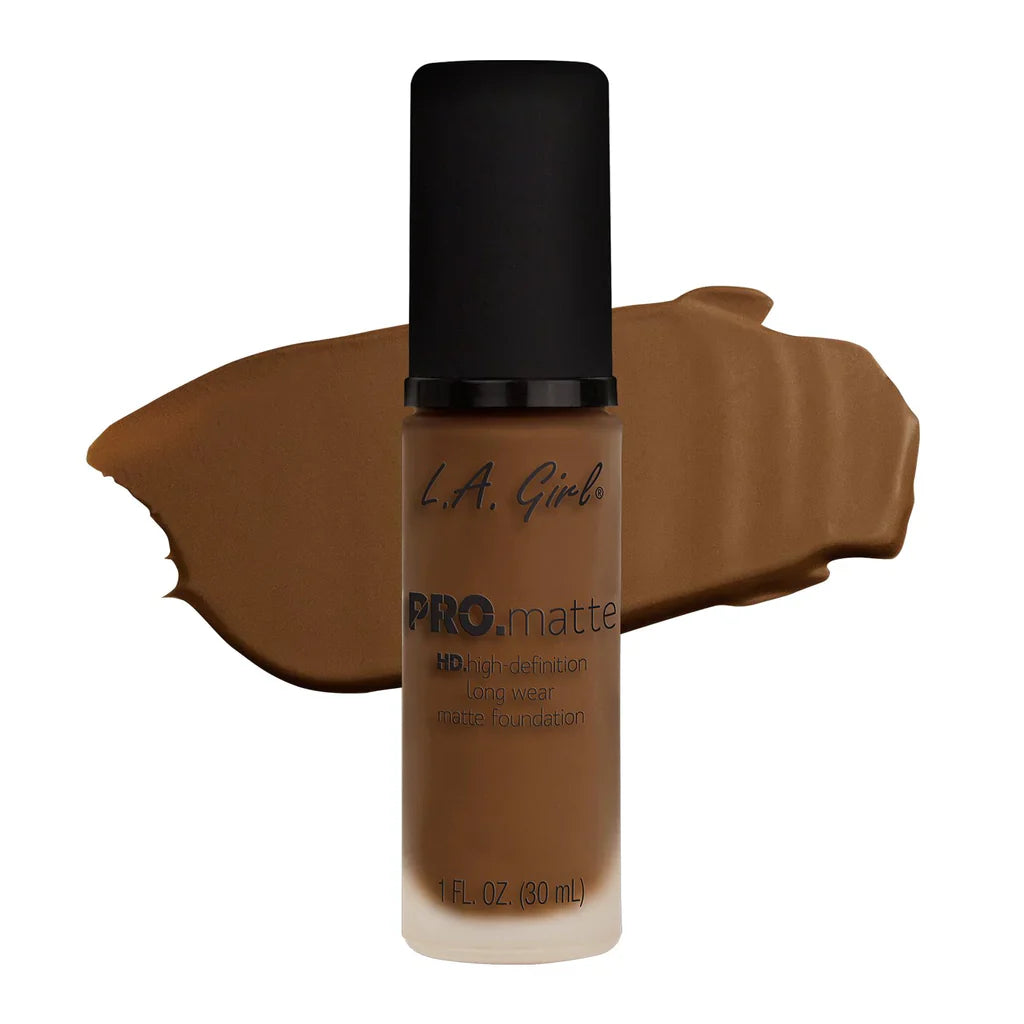 L.A. Girl Hd Pro.Matte Foundation-Cappuccino 4Pc Set + 1 Full Size Product Worth 25% Value Free