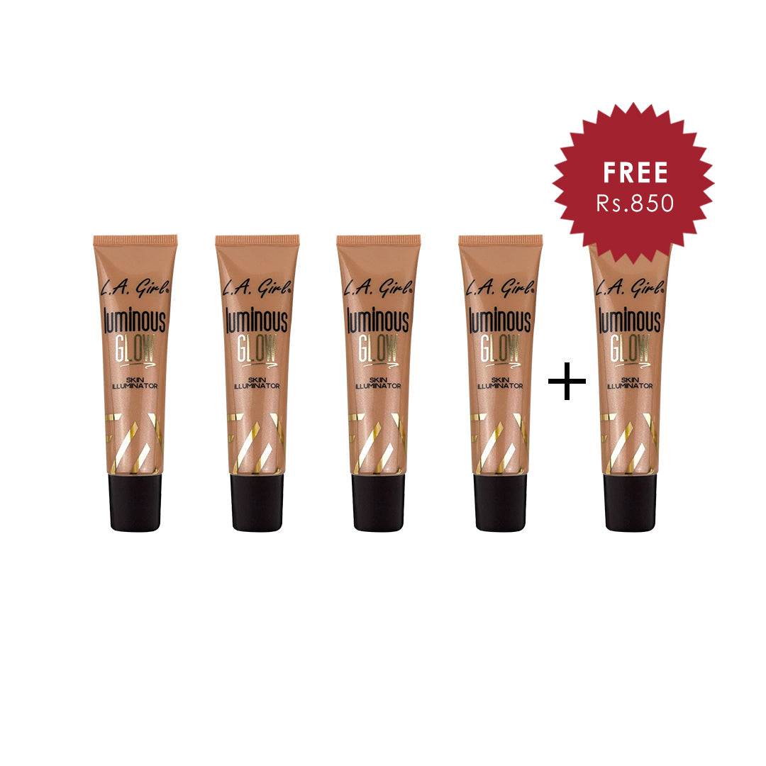 L.A Girl Luminous Glow - Sunlit 4pc Set + 1 Full Size Product Worth 25% Value Free