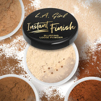 L.A. Girl Instant Finish Blurring Loose Powder Medium 4pc Set + 1 Full Size Product Worth 25% Value Free