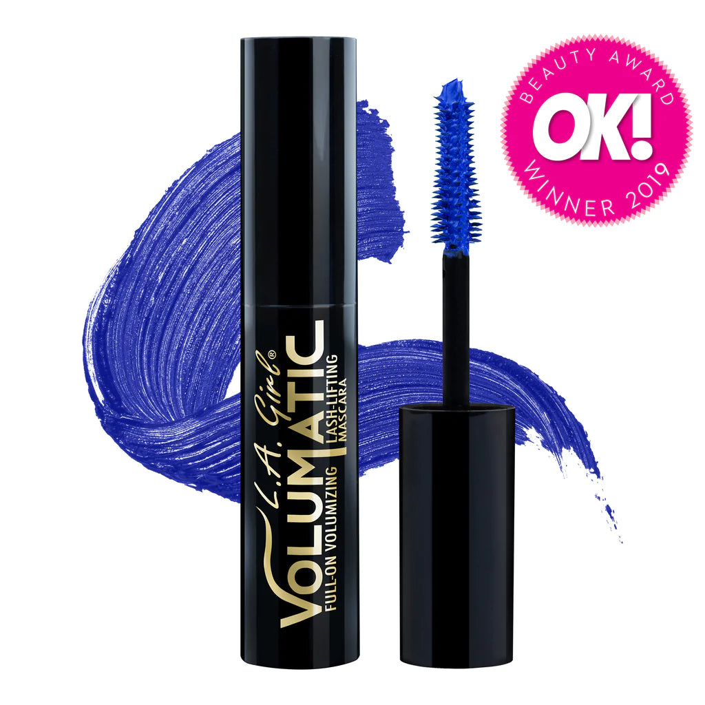L.A Girl Volumatic Mascara - Bright Blue 4pc Set + 1 Full Size Product Worth 25% Value Free