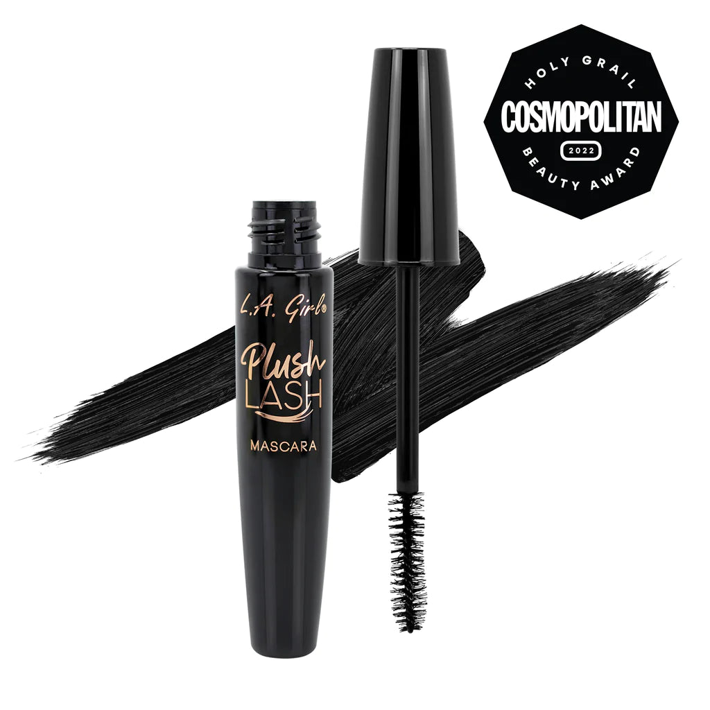 L.A Girl Plush Mascara - Blackest Black 4pc Set + 1 Full Size Product Worth 25% Value Free