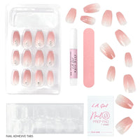 L.A.Girl Luxe Shine Nail Fave Artificial Nail Tips-Into You -28 Pc Kit 4pc Set + 1 Full Size Product Worth 25% Value Free