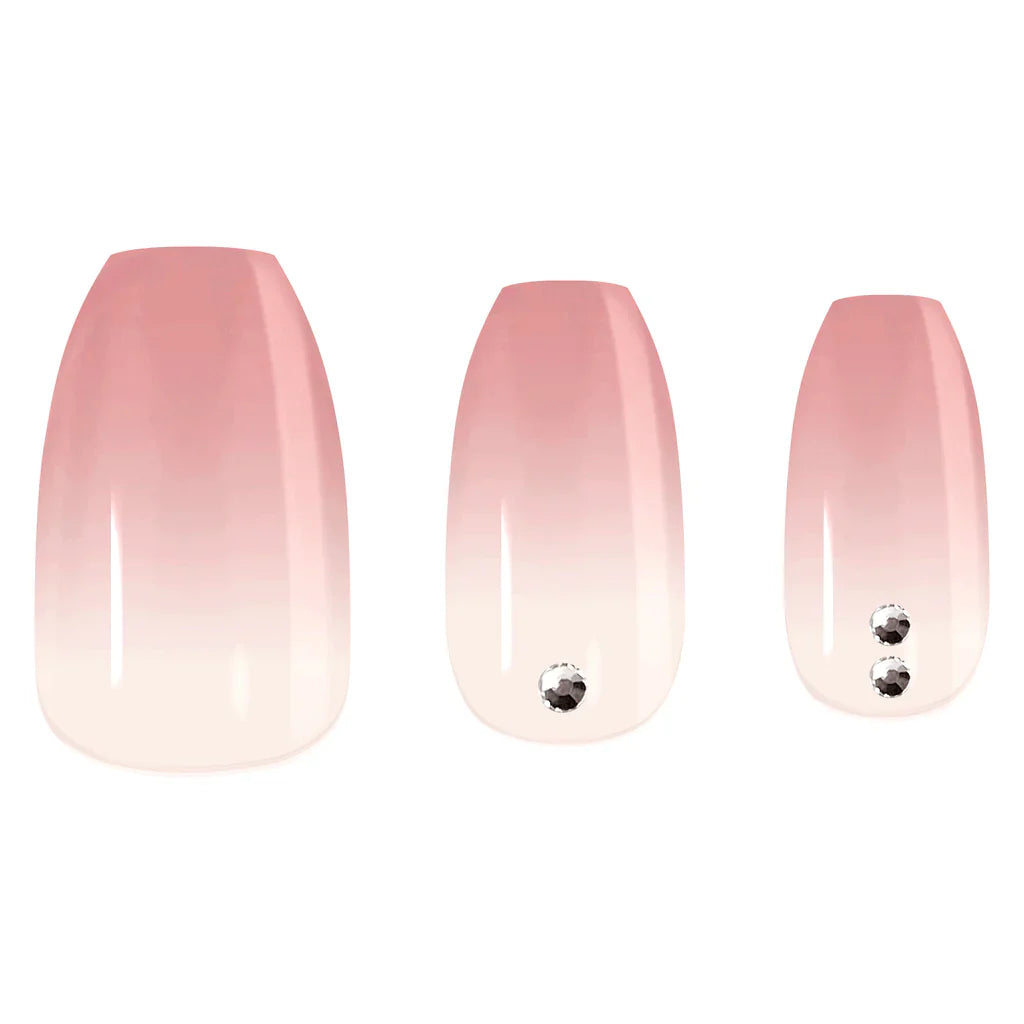 L.A.Girl Luxe Shine Nail Fave Artificial Nail Tips-Into You -28 Pc Kit 4pc Set + 1 Full Size Product Worth 25% Value Free