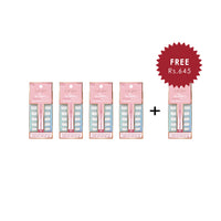 L.A.Girl Oh  So Shiny Artificial Nail Tips-Cloud Nine -25 Pc Kit 4pc Set + 1 Full Size Product Worth 25% Value Free