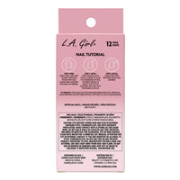 L.A.Girl Oh So Shiny Artificial Nail Tips-Classy French Tip-25 Pc Kit 4pc Set + 1 Full Size Product Worth 25% Value Free