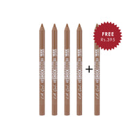 L.A. Girl Shockwave Nude Lip Liner-Maple Glaze 4Pc Set + 1 Full Size Product Worth 25% Value Free