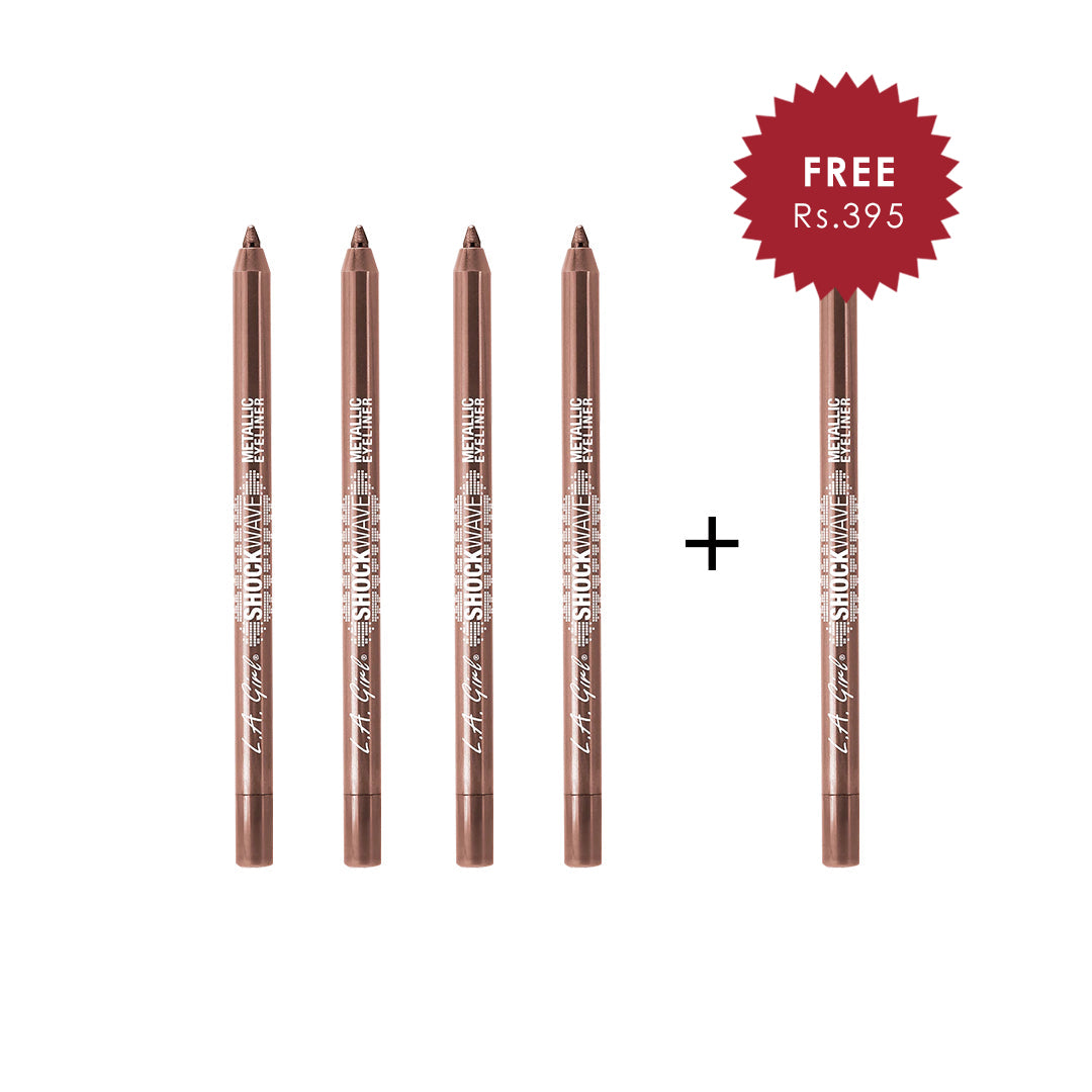 Shockwave Metallic Eye Liner - Brown Sugar 4pc Set + 1 Full Size Product Worth 25% Value Free