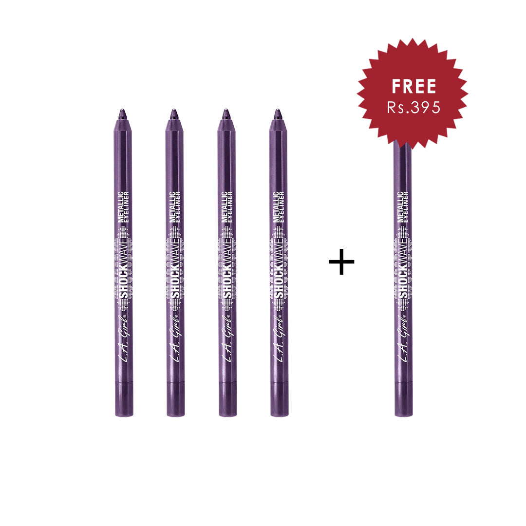 Shockwave Metallic Eye Liner - Sequins 4pc Set + 1 Full Size Product Worth 25% Value Free