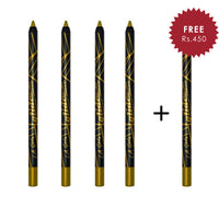 L.A. Girl Glide Gel Eye Liner Pencil - Goldmine 4pc Set + 1 Full Size Product Worth 25% Value Free