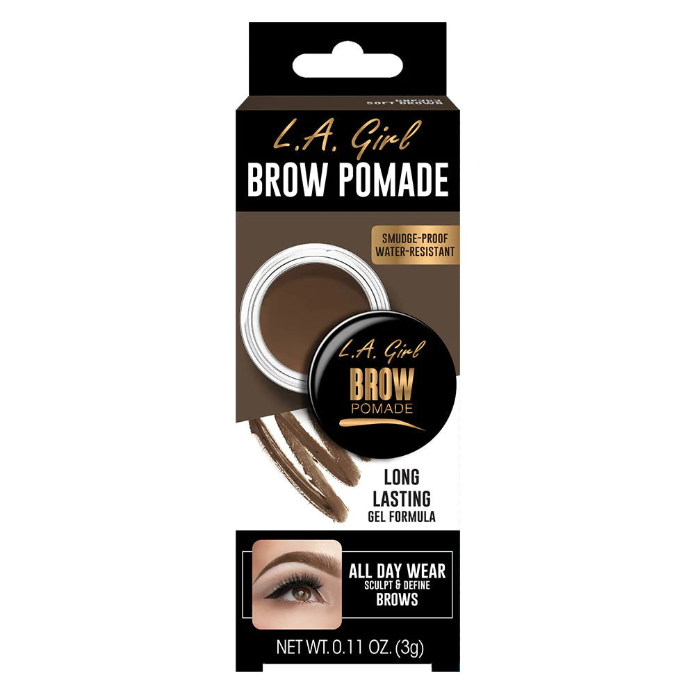 L.A. Girl Brow Pomade Pot-Soft Brown 4Pc Set + 1 Full Size Product Worth 25% Value Free
