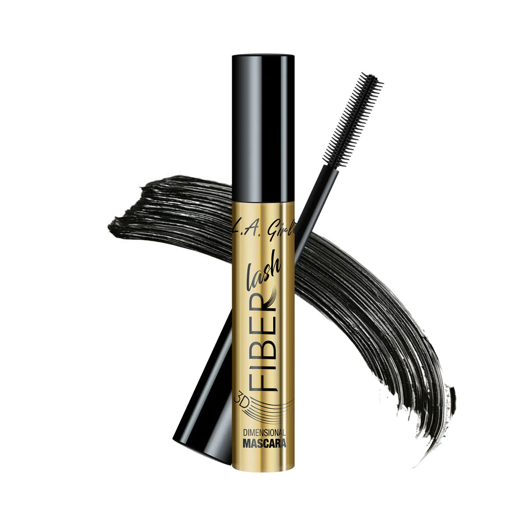 L.A. Girl  Fiber Lash Mascara- Intense Black 4Pc Set + 1 Full Size Product Worth 25% Value Free