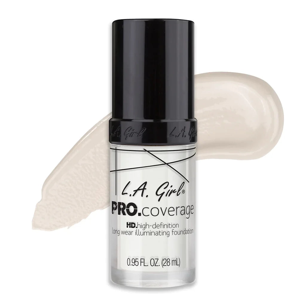 L.A. Girl Pro Coverage Illuminating HD Foundation- White Lightner 4pc Set + 1 Full Size Product Worth 25% Value Free