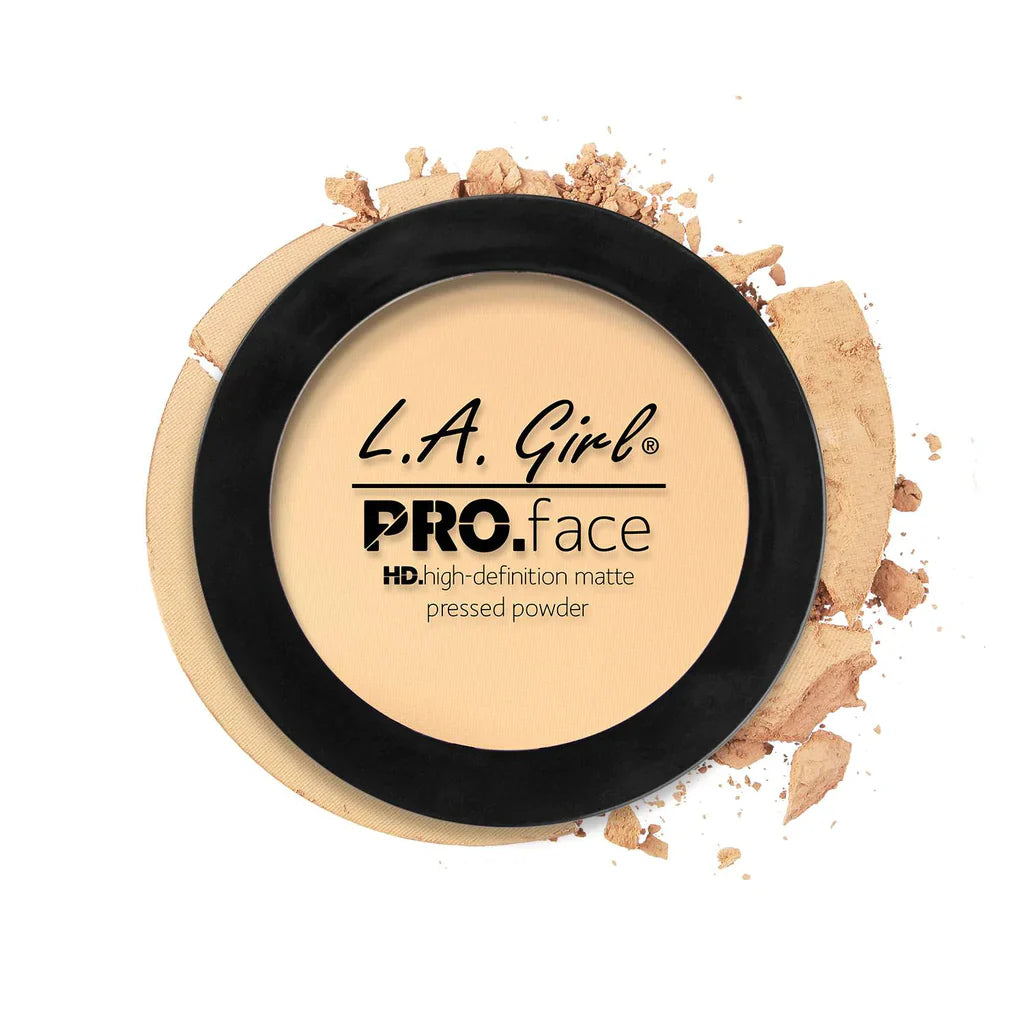L.A. Girl HD Pro Face Pressed Powder - Classic Ivory 4pc Set + 1 Full Size Product Worth 25% Value Free