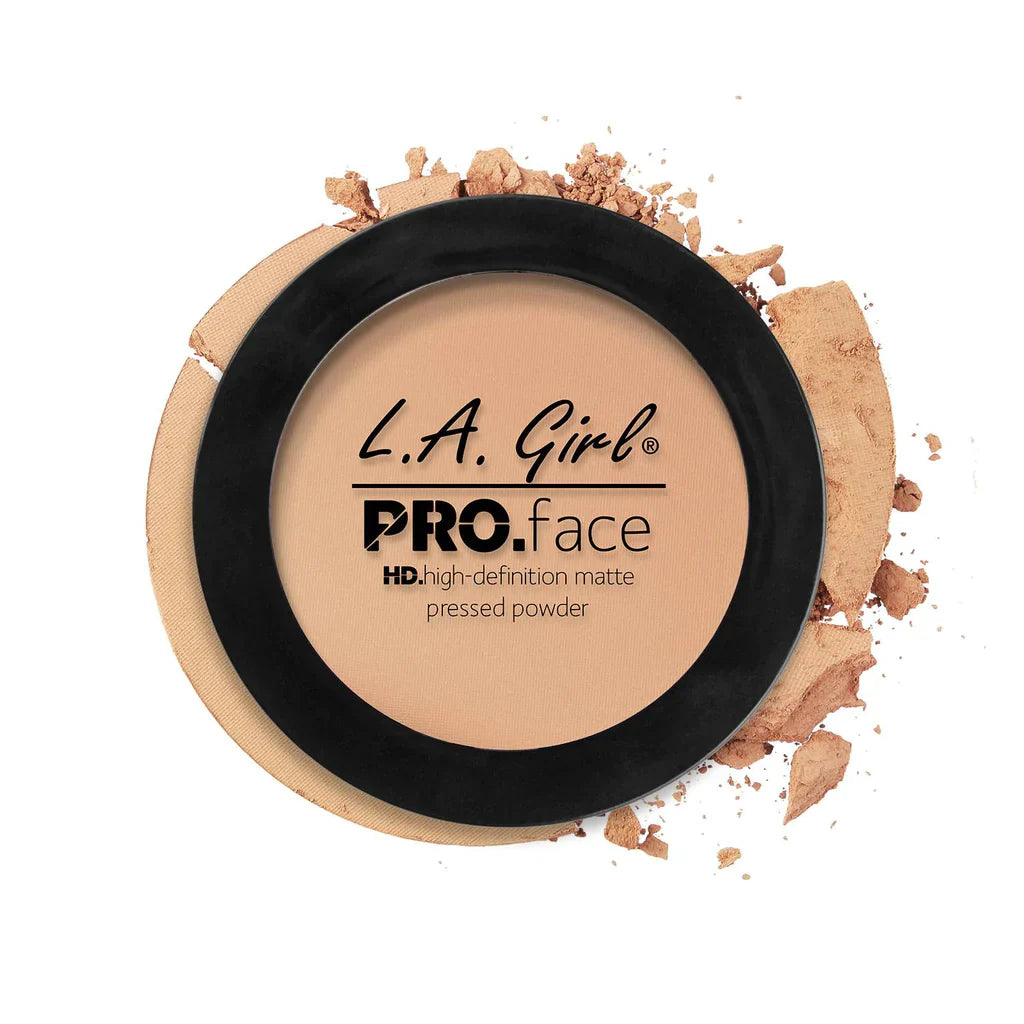 L.A. Girl HD Pro Face Pressed Powder - Buff 4pc Set + 1 Full Size Product Worth 25% Value Free