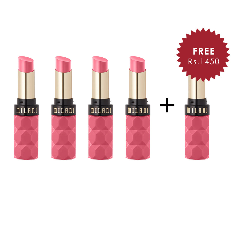 Milani Color Fetish Balm Lipstick Lingerie 4pc Set + 1 Full Size Product Worth 25% Value Free