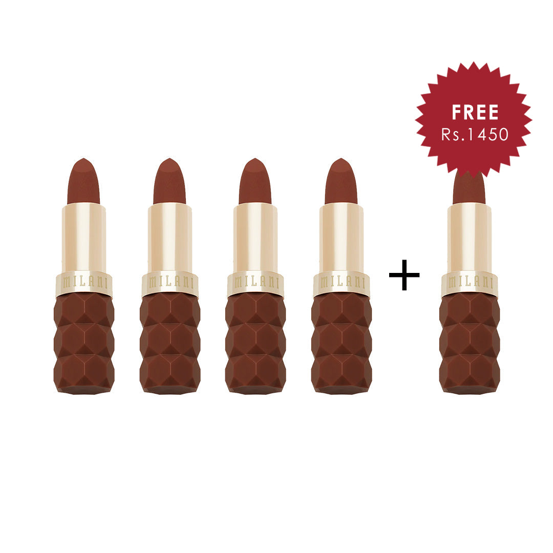Milani Color Fetish Lipstick Matte - Desire   4pc Set + 1 Full Size Product Worth 25% Value Free