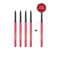 Milani Understatement Lipliner 130 Audacious Pink 4pc Set + 1 Full Size Product Worth 25% Value Free