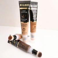 Milani Conceal + Perfect Liquid Contour-02 Ginger 4pc Set + 1 Full Size Product Worth 25% Value Free