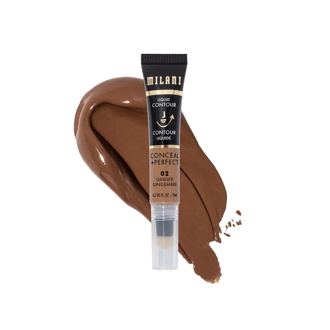 Milani Conceal + Perfect Liquid Contour-02 Ginger 4pc Set + 1 Full Size Product Worth 25% Value Free