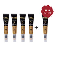 Milani Conceal + Perfect Liquid Highlighter-04 Solar 4pc Set + 1 Full Size Product Worth 25% Value Free