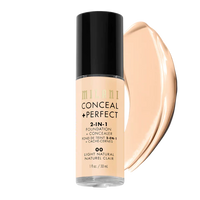 Milani Conceal + Perfect 2-in-1 Foundation + Concealer - Light Natural 4pc Set + 1 Full Size Product Worth 25% Value Free