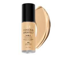 Milani Conceal + Perfect 2-in-1 Foundation + Concealer -  Light Beige 4pc Set + 1 Full Size Product Worth 25% Value Free