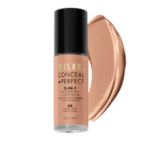 Milani Conceal + Perfect 2-in-1 Foundation + Concealer - Light Tan 4pc Set + 1 Full Size Product Worth 25% Value Free